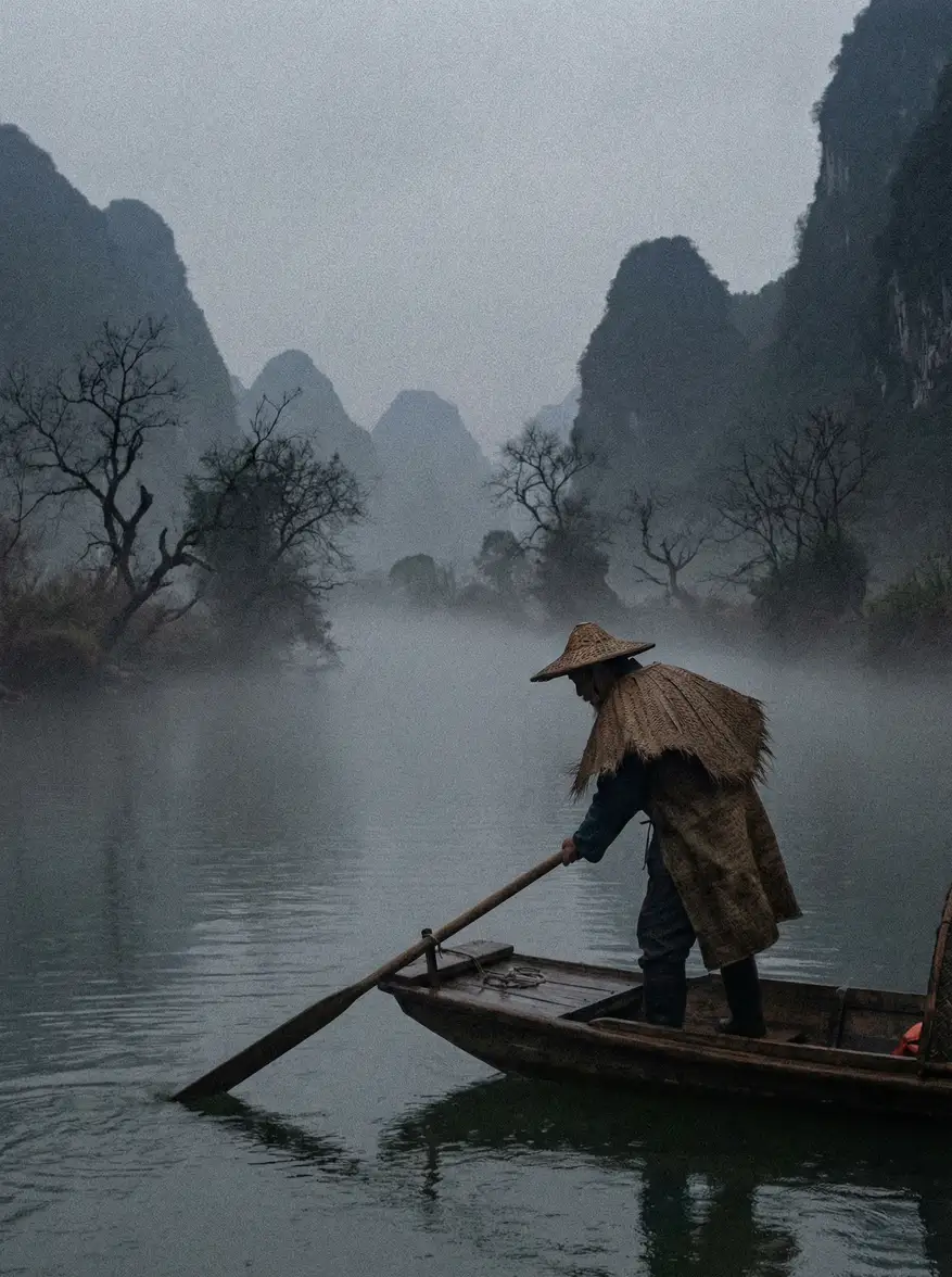 独立电影《江上渔歌》海报 - 国产剧情